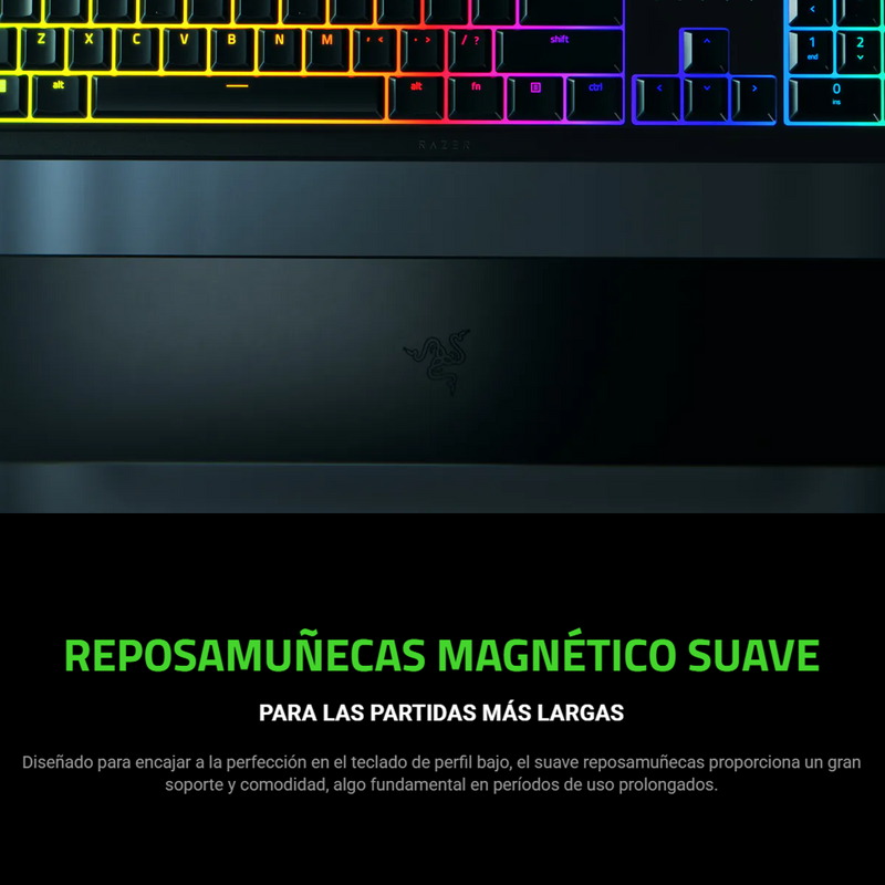 Teclado Gamer Razer Ornata V3, Semi-mecánico Chroma Rgb, Esp