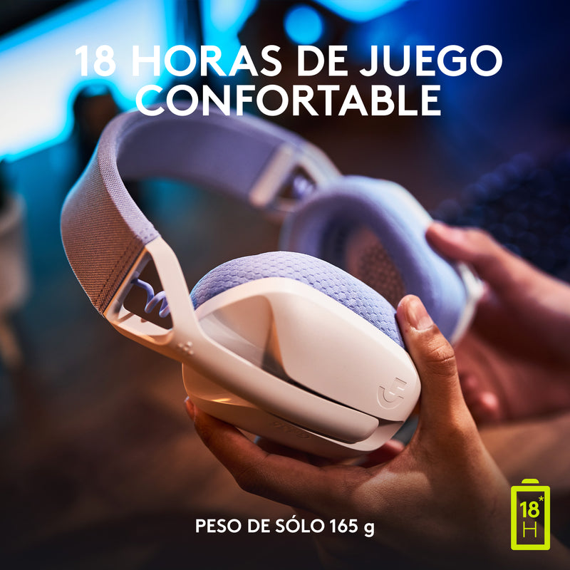 Logitech Diadema Gamer G435 Inalámbrica + Mouse Gamer G305 Blanco