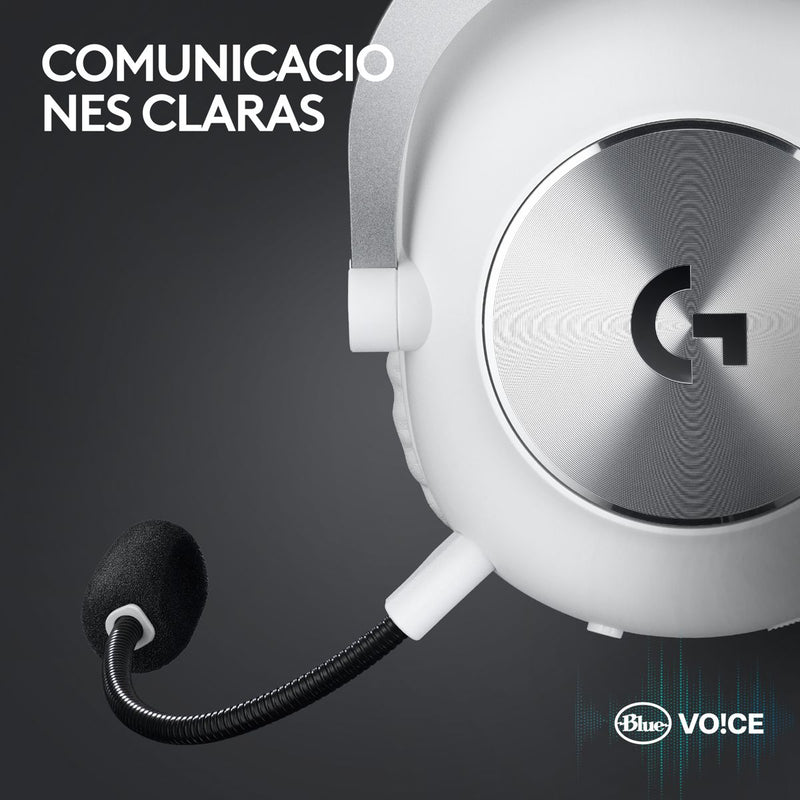 Diadema Gamer Logitech G Pro X 2 Wht, Lightspeed / Bluetooth