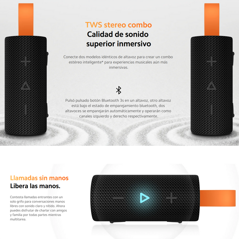 Xiaomi Sound Pocket, Parlante Inalámbrico Portátil Ip67 Tws