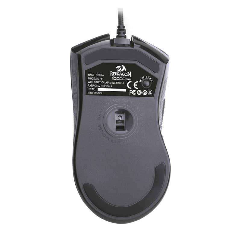 Mouse Gamer Redragon M711 Cobra Chroma, 10k Dpi, 9 Keys, Blk