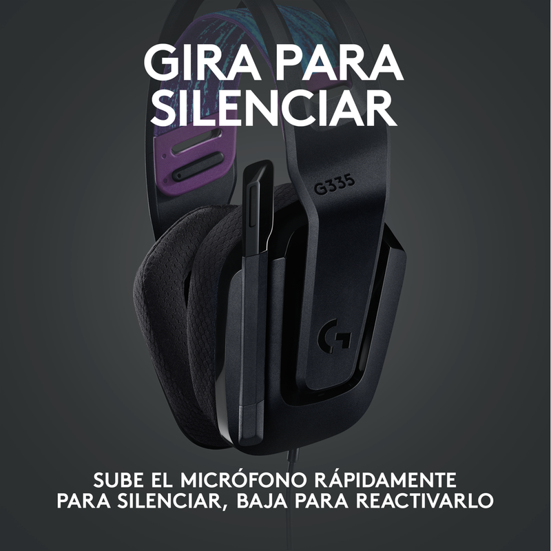 Diadema Gamer Logitech G335 / Color & Confort, Pc, Ps5, Xbox