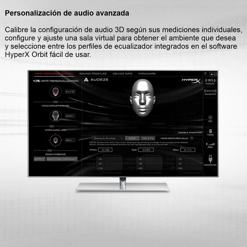 Hyperx Cloud Orbit S, Diadema Gamer Audio 3d / Pc, Ps5, Xbox