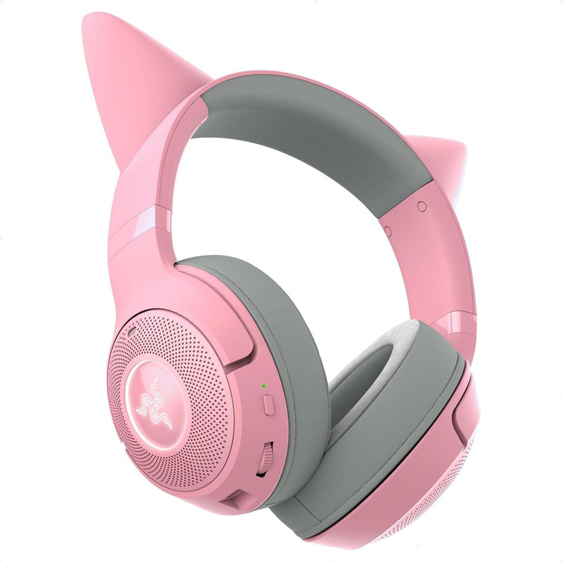 Audífonos Gamer Razer Kraken Kitty V2 BT Inalámbricos Rosa RGB Bluetooth 5.2