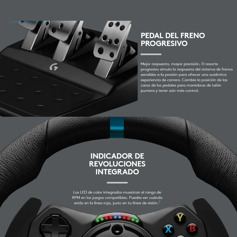Volante Carreras Logitech G923 Trueforce, Pc / Xbox X|s One