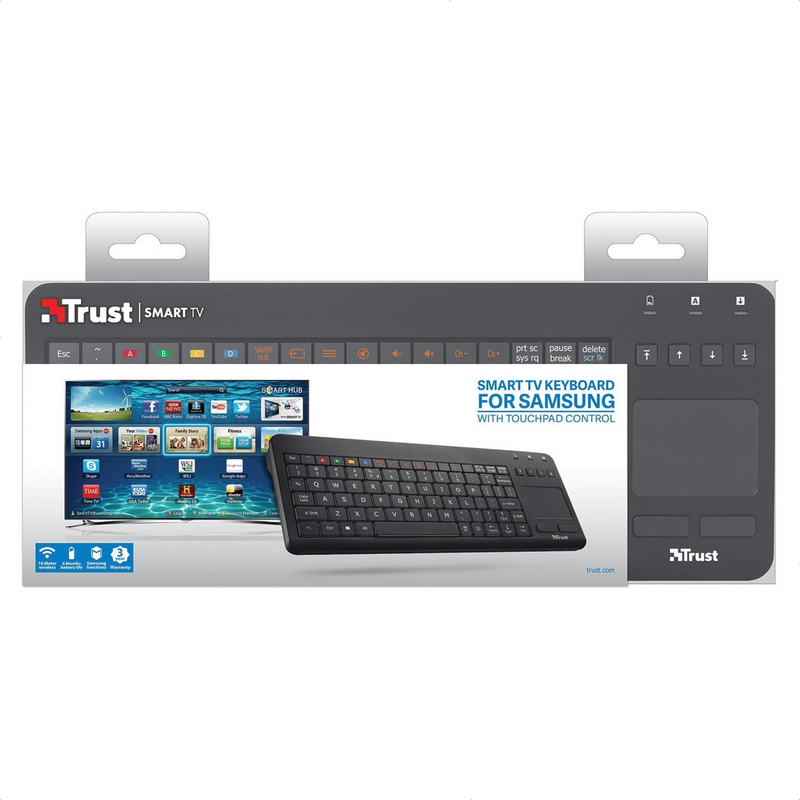 Teclado Trust Inalámbrico Con Touchpad Para Samsung Smart Tv