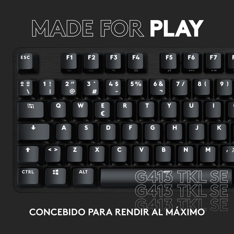 Teclado Gamer Mecánico Logitech G413 Se / Retroiluminado Led