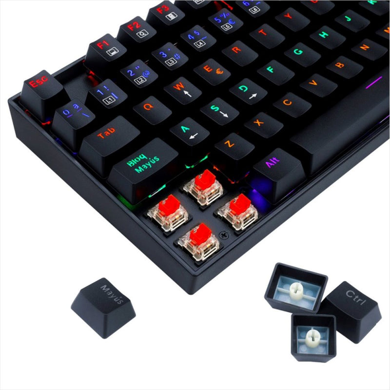 Teclado Gamer Mecánico Redragon K552-kr Kumara 2, Switch Red