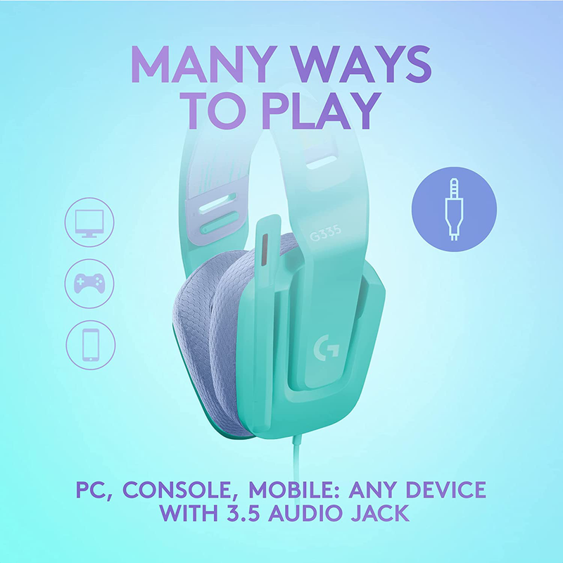 Diadema Gamer Logitech G335, Color Confort, Pc Ps5 Xbox, Mnt