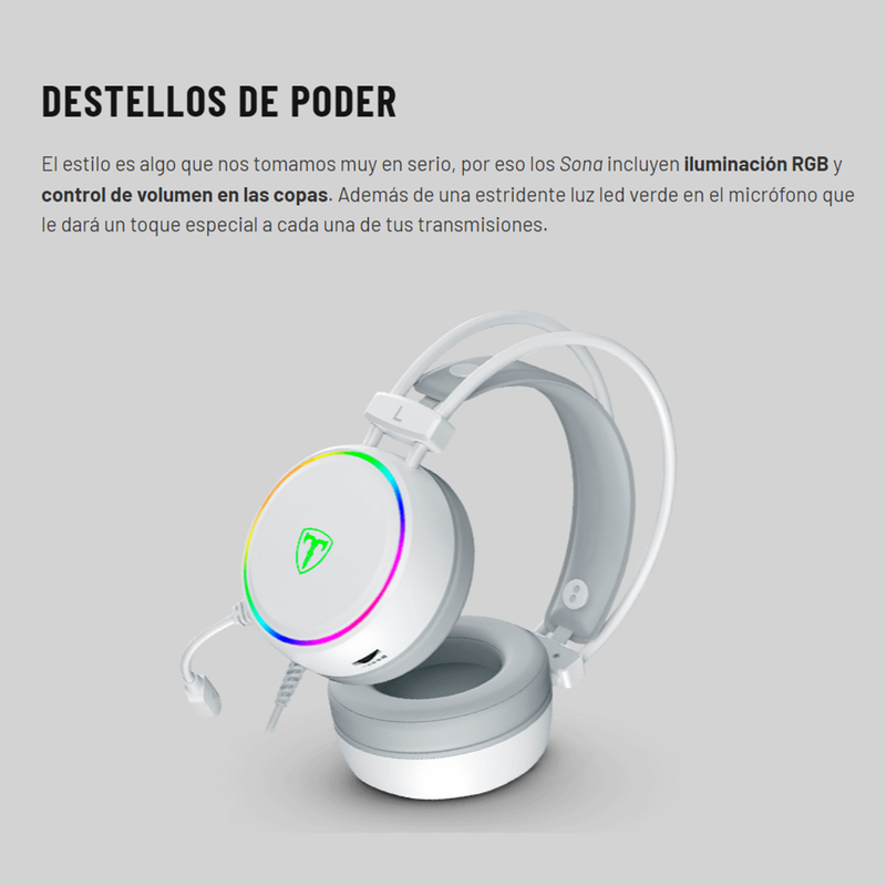 Diadema Gamer Usb T-dagger T-rgh304 Sona, Rgb / 7.1 Virtual