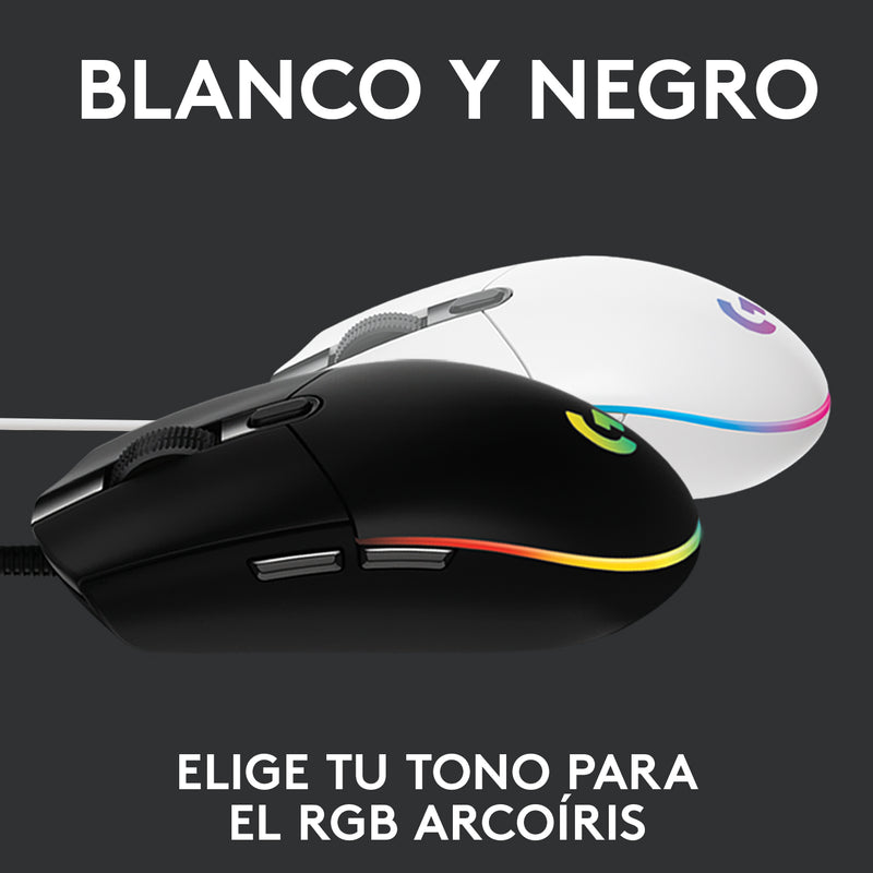 Mouse Gamer Logitech G203 Lightsync Rgb / 8000dpi - Blanco