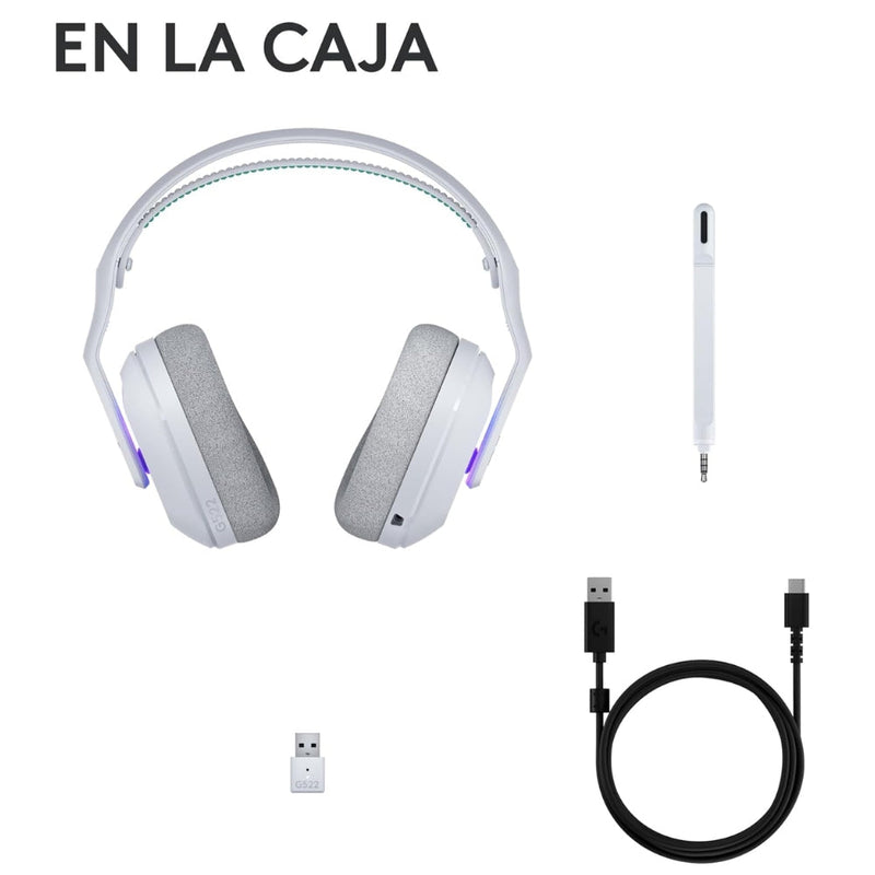 Auriculares Gamer Inalámbricos Logitech G522 Lightspeed Blanco