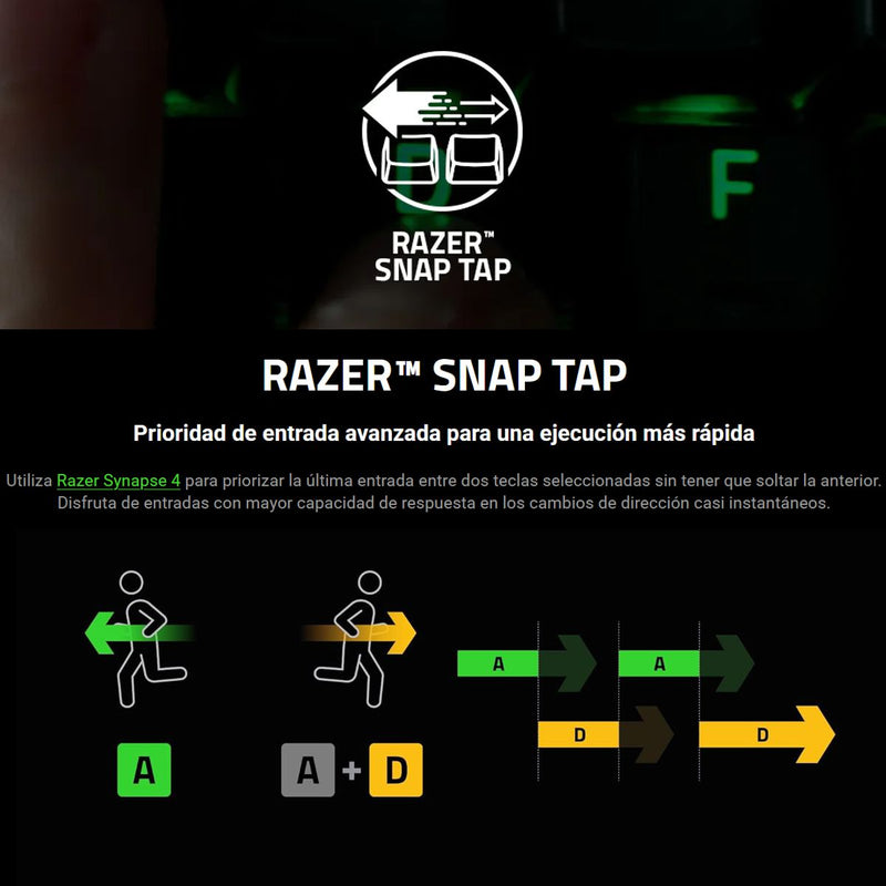 Razer Blackwidow V4 X, Teclado Gamer Mecánico Rgb Esp Yellow