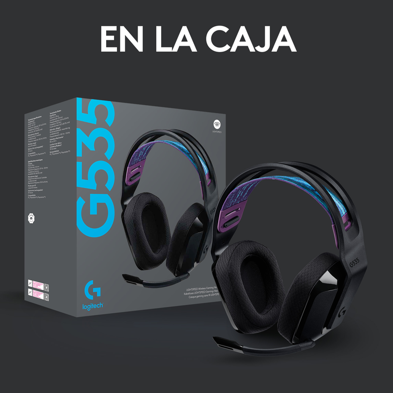 Diadema Gamer Inalámbrica Logitech G535 Lightspeed, Pc/ps5|4