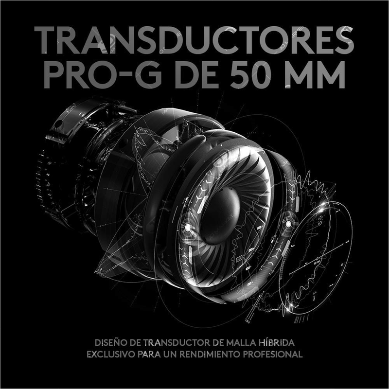 Diadema Gamer Profesional 7.1 Logitech G Pro X / Pc Ps5 Xbox