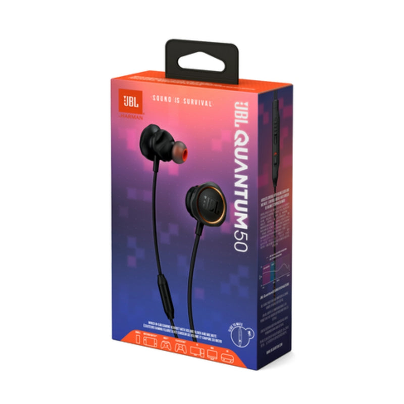 Audifonos Alambricos 3.5mm Jbl Quantum 50 Control Integrado