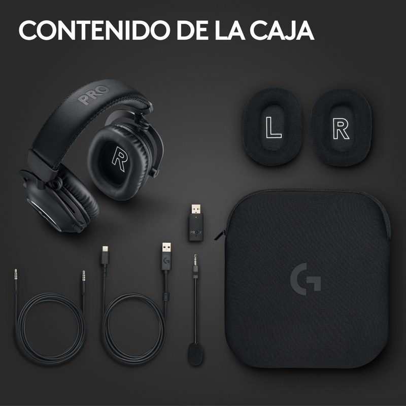 Diadema Gamer Logitech G Pro X 2, Lightspeed/bluetooth/3.5mm