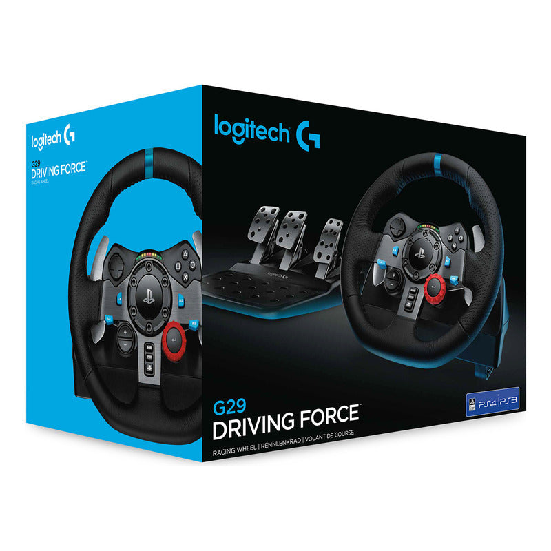 Volante Logitech G29 para PS5, PS4, PS3 y PC + Palanca de Cambios