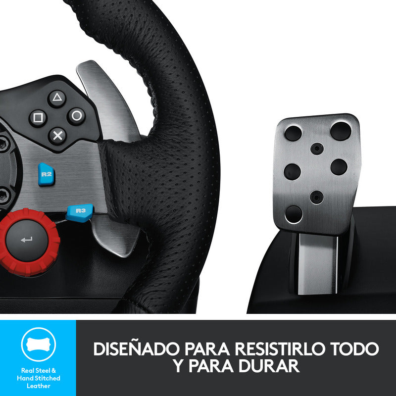 Volante Logitech G29 para PS5, PS4, PS3 y PC + Palanca de Cambios