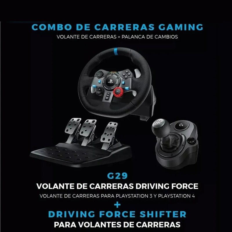 Ultimate Racing Kit Timón Logitech G29 + Palanca + Soporte5