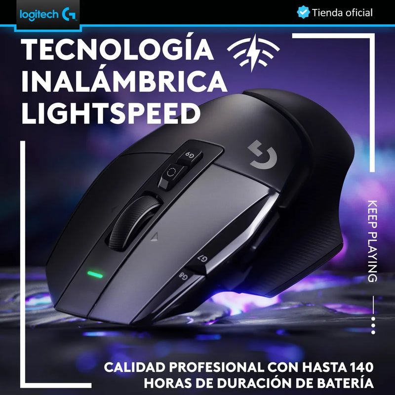 Logitech G502 X Lightspeed, Mouse Gamer Inalámbrico Hero 25k