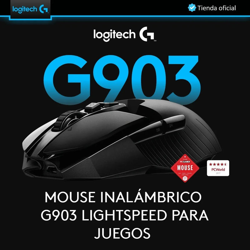 Logitech G903 Lightspeed Mouse Gamer Profesional Inalámbrico