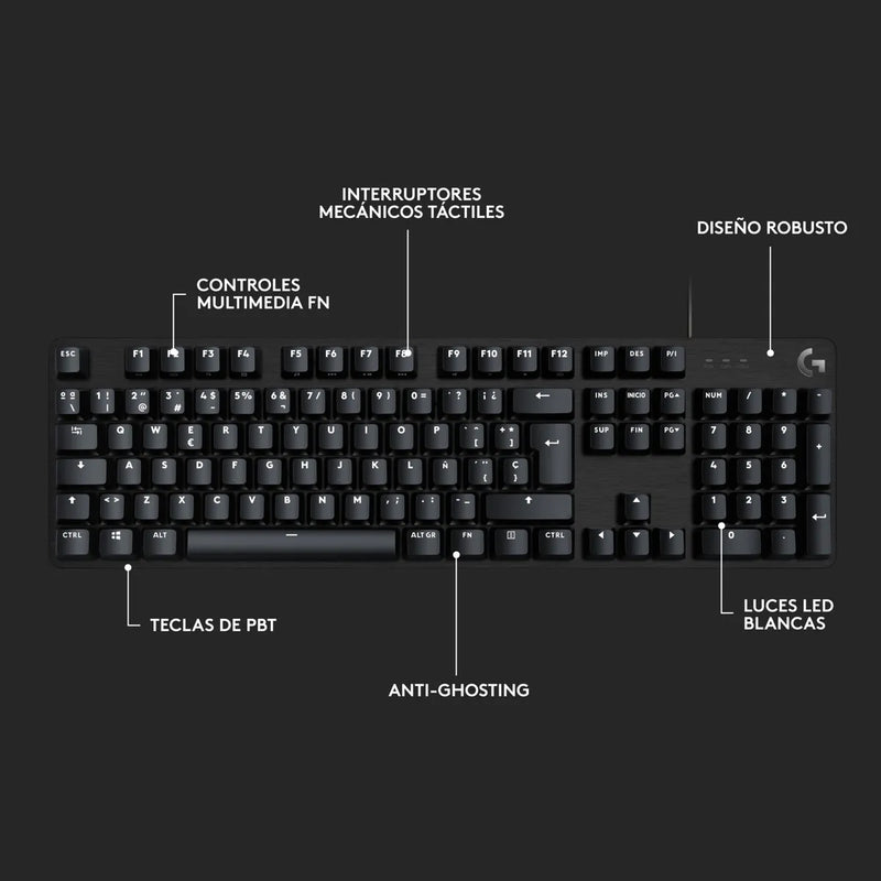 Combo Gamer Logitech G Teclado G413 Se + Mouse G502 Hero