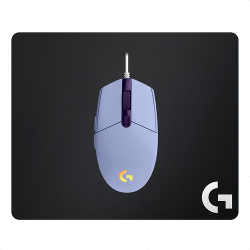 Combo Gamer Logitech Mouse G203 RGB Lila + Pad Mouse G240