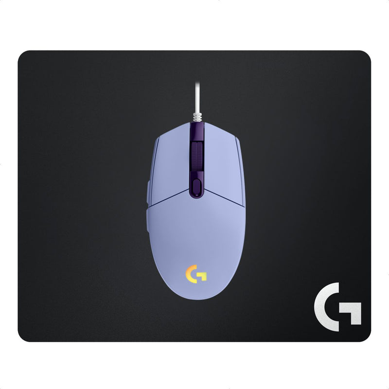 Combo Gamer Logitech Mouse G203 RGB Lila + Pad Mouse G240
