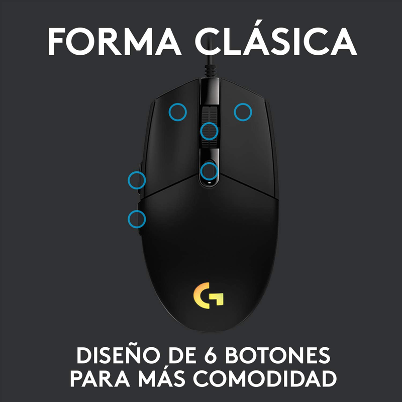 Combo Gamer Logitech G Prodigy Rgb Teclado G213 + Mouse G203