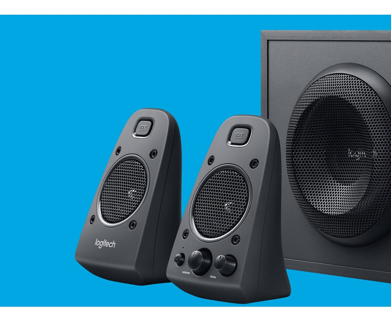 Parlantes 2.1 Logitech Z625 · 200 Watts Rms · Entrada Óptica