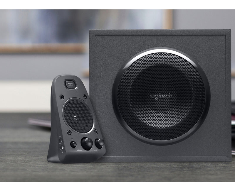 Parlantes 2.1 Logitech Z625 · 200 Watts Rms · Entrada Óptica