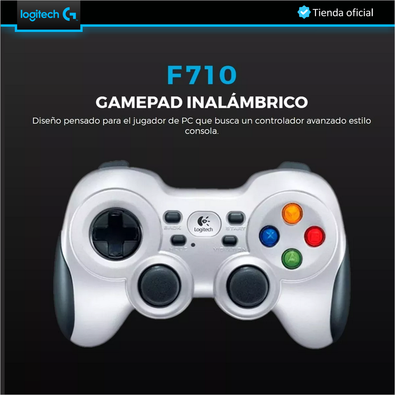 Control Gamepad Inalámbrico Logitech F710, Pc, Android Tv