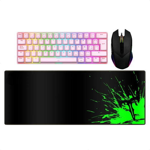Combo Tdagger Teclado Arena Pnk + Mouse Tgm301 + Pad Mouse Lava L